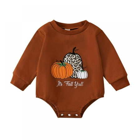 Infant Baby Boy Girl Halloween Outfit Cutest Pumpkin Romper Sweatshirt Onesie Fall Long Sleeve Top Clothes
Infant Baby Boy Girl Halloween Outfit Cutest Pumpkin Romper Sweatshirt Onesie Fall Long Sleeve Top Clothes