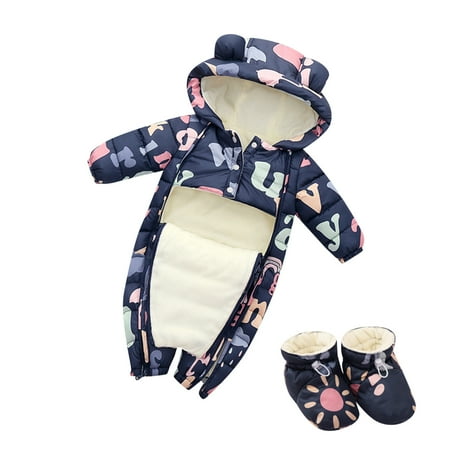 Cute Cartoon Hooded Snow Wear Jumpsuit Outwear Snowsuit Warm Romper Coat With Shoes Set Clothes
Cute Cartoon Hooded Snow Wear Jumpsuit Outwear Snowsuit Warm Romper Coat With Shoes Set Clothes