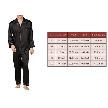 Franhais 2 Pieces Nightwear Set Men’ s Turn-Down Collar Long Sleeve Tops+ Long Pants for Spring
Franhais 2 Pieces Nightwear Set Men’ s Turn-Down Collar Long Sleeve Tops+ Long Pants for Spring