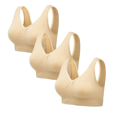 Baywell Women Lace Bralette Padded Breathable Sexy Racerback Lace Bra 3 Pack Skin S-XL
Baywell Women Lace Bralette Padded Breathable Sexy Racerback Lace Bra 3 Pack Skin S-XL