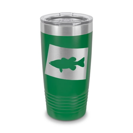 Wyoming Bass Tumbler 20 oz - Laser Engraved w/ Clear Lid - Stainless Steel - Vacuum Insulated - Double Walled - Travel Mug - state shaped largemouth sport fishing fish wy - Green
Wyoming Bass Tumbler 20 oz - Laser Engraved w/ Clear Lid - Stainless Steel - Vacuum Insulated - Double Walled - Travel Mug - state shaped largemouth sport fishing fish wy - Green