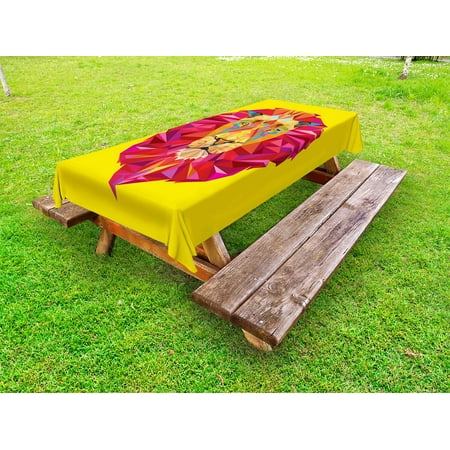 Zoo Outdoor Tablecloth Colorful African Animals Geometric Diamond Face Lions Mane Safari Wildlife Theme Image Decorative Washable Fabric Picnic Table Cloth 58 X 84 Inches Multicolor by Ambesonne
Zoo Outdoor Tablecloth Colorful African Animals Geometric Diamond Face Lions Mane Safari Wildlife Theme Image Decorative Washable Fabric Picnic Table Cloth 58 X 84 Inches Multicolor by Ambesonne