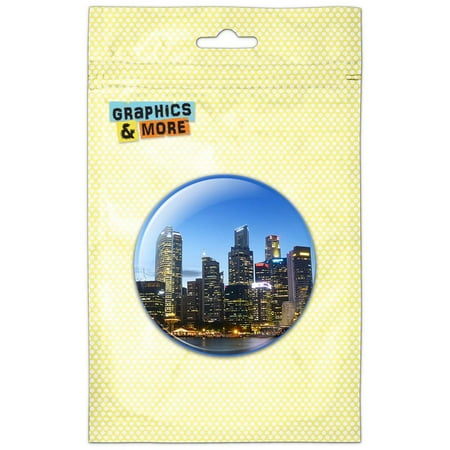 Singapore Skyscrapers Refrigerator Button Magnet