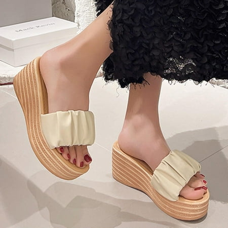 Sawvnm Women s One Line Comfortable Slippers With Sloping Heels And High Heels Sandals Costing Saving Beige US:7
Sawvnm Women s One Line Comfortable Slippers With Sloping Heels And High Heels Sandals Costing Saving Beige US:7