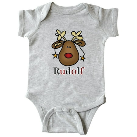 Inktastic Rudolf The Red Nosed Randier Gift Baby Boy or Baby Girl Bodysuit