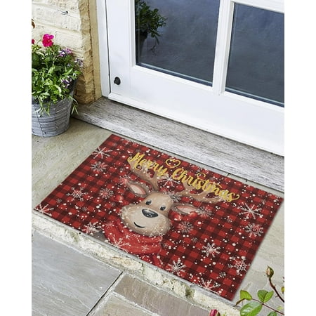 Indoor Outdoor Mats Merry Christmas Door Mat Non-Slip Absorbent Resist Dirt Entrance Mat Washable Welcome Mats for Entryway Low-Profile Floor Mats
Indoor Outdoor Mats Merry Christmas Door Mat Non-Slip Absorbent Resist Dirt Entrance Mat Washable Welcome Mats for Entryway Low-Profile Floor Mats