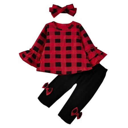 koaiezne Girls Long Sleeve Plaid Tops Bowknot Pants Headbands Outfits 3PCS Outfits Clothes Set Organic Take Home Set Cotton Baby Girl Clothe
koaiezne Girls Long Sleeve Plaid Tops Bowknot Pants Headbands Outfits 3PCS Outfits Clothes Set Organic Take Home Set Cotton Baby Girl Clothe