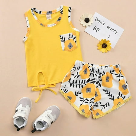 1-4T Kids Baby Girls Floral Printed Vest Top Sleeveless Shorts Pants Two Pieces Outfits Set
1-4T Kids Baby Girls Floral Printed Vest Top Sleeveless Shorts Pants Two Pieces Outfits Set