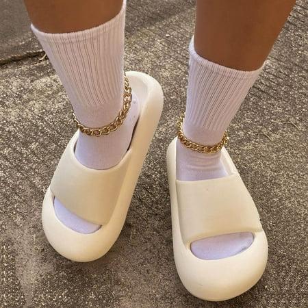 Slippers For Women Fashion Summer Men And Women Slippers Thick Bottom Flat Bottom Casual Solid Color Open Toe Breathable Womens Slippers
Slippers For Women Fashion Summer Men And Women Slippers Thick Bottom Flat Bottom Casual Solid Color Open Toe Breathable Womens Slippers