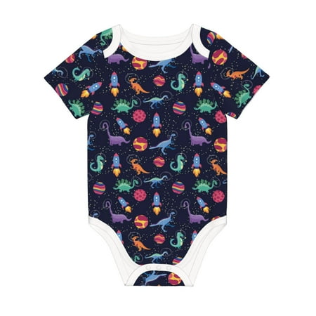 Coaee Space Dinosaur for Soft Cotton Baby Short-Sleeve Bodysuit Baby Girls Boys Bodysuit Romper
Coaee Space Dinosaur for Soft Cotton Baby Short-Sleeve Bodysuit Baby Girls Boys Bodysuit Romper