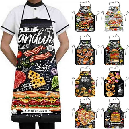 Cooking Apron Sleeveless Comfortable Wearing Clear And Real Image Reusable Anti-stain Waterproof Polyester Pizza Pattern Kitchen Apron Home Supplies
Cooking Apron Sleeveless Comfortable Wearing Clear And Real Image Reusable Anti-stain Waterproof Polyester Pizza Pattern Kitchen Apron Home Supplies
