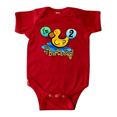Inktastic Ducky 2nd Birthday Gift Baby Boy or Baby Girl Bodysuit