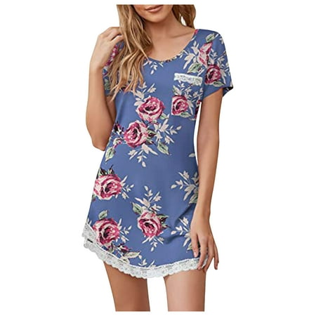 Womens Dresses Women s Sexy Sleep Shirt Dress V Neck Sleeve Lace Trim Soft S Nightshirt
Womens Dresses Women s Sexy Sleep Shirt Dress V Neck Sleeve Lace Trim Soft S Nightshirt