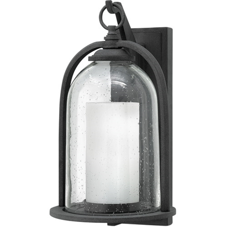 Wall Sconces Fixtures With Aged Zinc Tone In Finished Aluminum Material size 9"