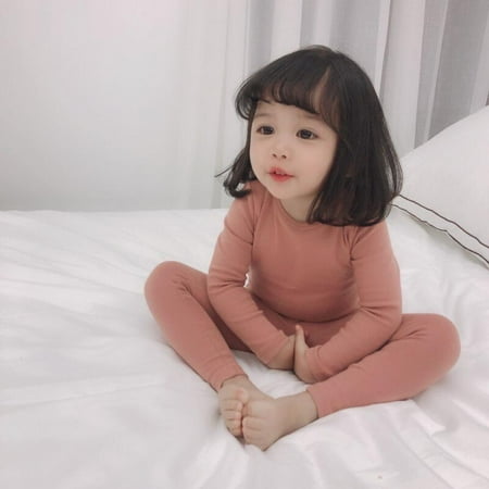 Clearance!Thermal Underwear for Girls Cotton Knit Thermals Kids Base Layer Long Pajamas Set Solid Color Home Two-piece Pajamas
Clearance!Thermal Underwear for Girls Cotton Knit Thermals Kids Base Layer Long Pajamas Set Solid Color Home Two-piece Pajamas
