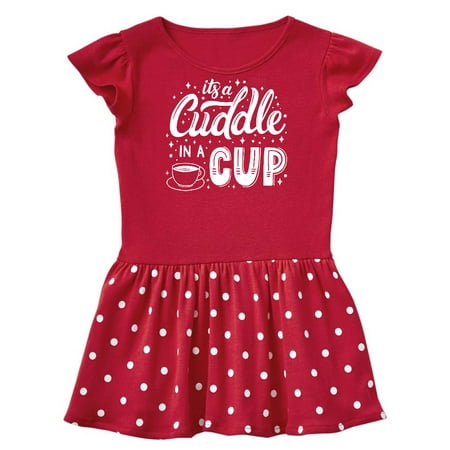 Inktastic It s a Cuddle in a Cup with Stars and Mug Gift Baby Girl Dress