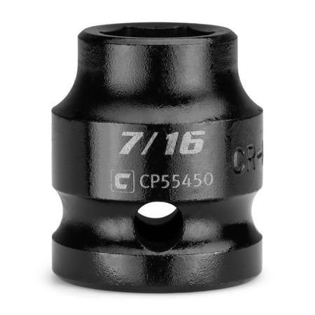 Capri Tools 7/16 in. Stubby Impact Socket 1/2 in. Drive 6-Point SAE