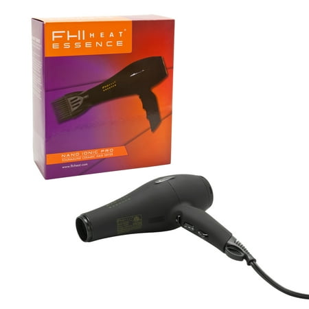 FHI Heat Essence Nano Ionic Pro Tourmaline Ceramic Hair Dryer 1875 Watts, BLACK, DRYES200