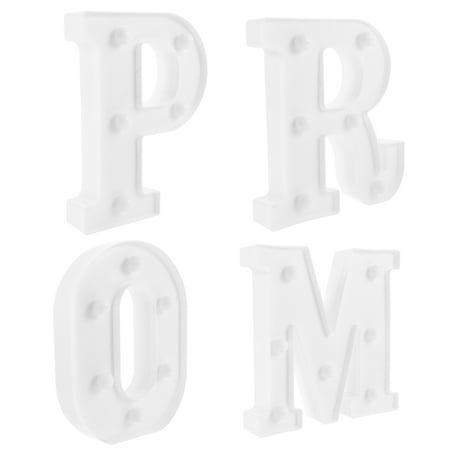 4pcs LED Letter Lights PROM Light Decor 3D Letter Lights for Graduation Party Decoration
4pcs LED Letter Lights PROM Light Decor 3D Letter Lights for Graduation Party Decoration