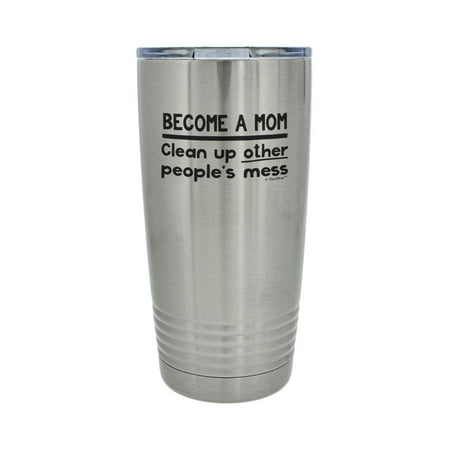 ThisWear New Mom Gifts for Mom Become A Mom Clean Up Messes 20oz Stainless Steel Insulated Travel Mug with Lid
ThisWear New Mom Gifts for Mom Become A Mom Clean Up Messes 20oz Stainless Steel Insulated Travel Mug with Lid