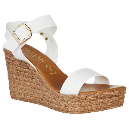 Italian Shoemaker Womens Rising Wedges 8 White