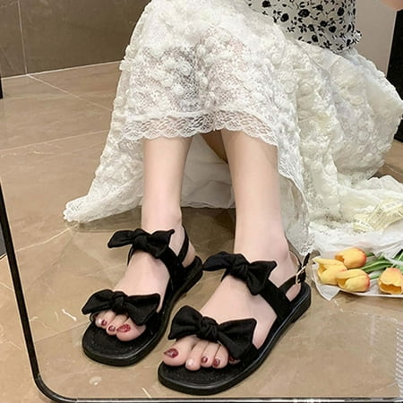 Aufmer Clearance Sandals for Women Ladies Summer Fashion Peep Toe Sandals Bowknot Solid Color Flat Casual Sandals
Aufmer Clearance Sandals for Women Ladies Summer Fashion Peep Toe Sandals Bowknot Solid Color Flat Casual Sandals