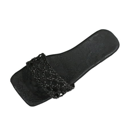 nsendm Fuzzy Slide Slippers for Women Leisure Roman Style Women s Solid Color Hollow Out Weave for Women Slippers Black 9
nsendm Fuzzy Slide Slippers for Women Leisure Roman Style Women s Solid Color Hollow Out Weave for Women Slippers Black 9