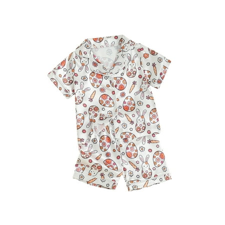 Toddler Baby Girl Easter Pajamas Outfit Set Short/Long Sleeve Button Shirts Shorts/Pants Sleepwear Loungewear
Toddler Baby Girl Easter Pajamas Outfit Set Short/Long Sleeve Button Shirts Shorts/Pants Sleepwear Loungewear