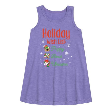 JoJo Siwa - Holiday Wish List - Toddler and Youth Girls A-line Dress