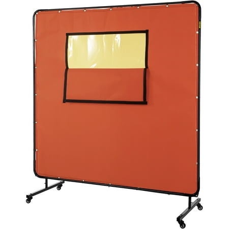 VEVOR Welding Curtain 6 x 6 Welding Screen with Metal Frame & 4 Wheels Fireproof Fiberglass w/ Transparent Window for Workshop Industrial Site Red
VEVOR Welding Curtain 6 x 6 Welding Screen with Metal Frame & 4 Wheels Fireproof Fiberglass w/ Transparent Window for Workshop Industrial Site Red