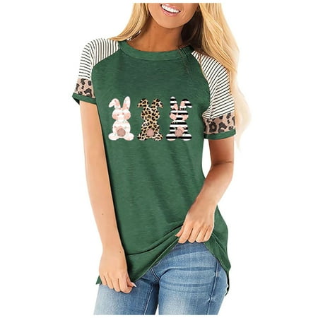 Womens T Shirts Short Sleeve Striped Raglan Color Block Leopard Crewneck Casual Basic Tunic Tee Tops
Womens T Shirts Short Sleeve Striped Raglan Color Block Leopard Crewneck Casual Basic Tunic Tee Tops