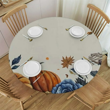 Qlo0ole Elegant Pumpkin Round Tablecloth Fitted Table Cover Elastic Tablecloths Waterproof Outdoor Indoor Stretch Cloth Tablecover for Dinner Party Shower Thanksgiving Fall Blue 31-35
Qlo0ole Elegant Pumpkin Round Tablecloth Fitted Table Cover Elastic Tablecloths Waterproof Outdoor Indoor Stretch Cloth Tablecover for Dinner Party Shower Thanksgiving Fall Blue 31-35