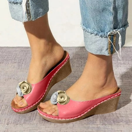 uikmnh Slippers for Women Large Flowers Solid Slippers Color Women Casual Slope Size Sandals And Women s sandals Pink 8
uikmnh Slippers for Women Large Flowers Solid Slippers Color Women Casual Slope Size Sandals And Women s sandals Pink 8