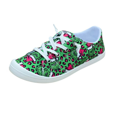 Casual Shoes for Women Women Shoes Christmas Print Color Print Casual Shoes Fashion Soft Sole Non Slip Casual Shoes Women Casual Shoes Canvas Green 39
Casual Shoes for Women Women Shoes Christmas Print Color Print Casual Shoes Fashion Soft Sole Non Slip Casual Shoes Women Casual Shoes Canvas Green 39