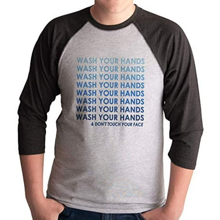 7 ate 9 Apparel Men s Wash Your Hands Quarantine Grey Shirt