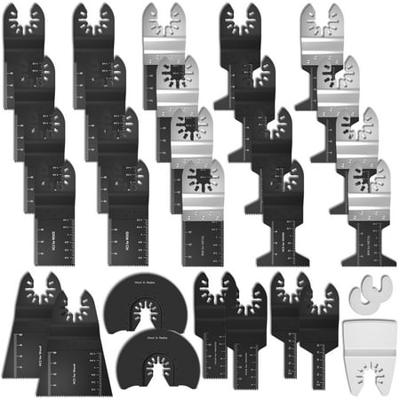 Eummy 20/31Pcs Multitool Blades High Carbon Steel Oscillating Saw Blades Quick Release Oscillating Blades High Precision Fast Cutting Saw Blades for Wood Plastic Metal Cutting
Eummy 20/31Pcs Multitool Blades High Carbon Steel Oscillating Saw Blades Quick Release Oscillating Blades High Precision Fast Cutting Saw Blades for Wood Plastic Metal Cutting