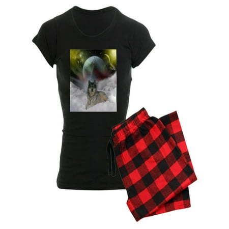 CafePress - Fantasy Wolf - Women s Dark Pajamas