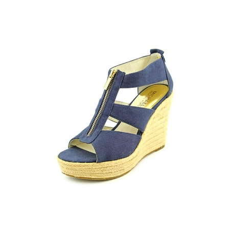 UPC 886056538649 product image for Michael Michael Kors Damita Wedge Women US 11 Blue Wedge Heel | upcitemdb.com