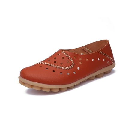 Zodanni Ladies Shoes Round Toe Loafers Hollow Out Nurse Shoe Work Moccasin Office Breathable Slip On Flats Orange 9
Zodanni Ladies Shoes Round Toe Loafers Hollow Out Nurse Shoe Work Moccasin Office Breathable Slip On Flats Orange 9