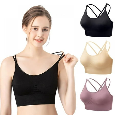 3 Pack Women Backless Sports Vest Bra Breathable Mesh Non Steel Ring Sports Yoga Sleep Fitness Bra
3 Pack Women Backless Sports Vest Bra Breathable Mesh Non Steel Ring Sports Yoga Sleep Fitness Bra