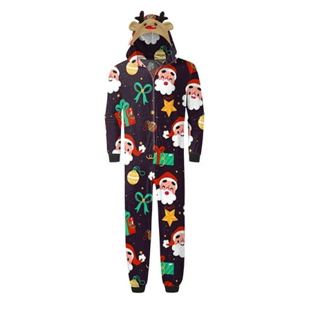 LSFYSZD Family Matching Christmas Pajamas Jumpsuits Cartoon Elk Santa Snowflake Deer Print Hooded Long Sleeve Zipper-Up Romper Sleepwear
LSFYSZD Family Matching Christmas Pajamas Jumpsuits Cartoon Elk Santa Snowflake Deer Print Hooded Long Sleeve Zipper-Up Romper Sleepwear