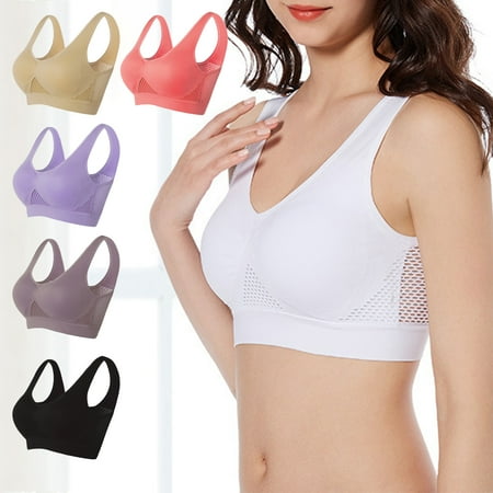 Biplut Women Bra Hollow Out Breathable Solid Color Padded Seamless Brassiere Brelette Underwear for Fitness
Biplut Women Bra Hollow Out Breathable Solid Color Padded Seamless Brassiere Brelette Underwear for Fitness