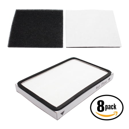 8-Pack Replacement Kenmore 11625513502 Vacuum HEPA & Foam Filter - Compatible Kenmore 86889, EF-1 Filter & 86883, CF-1 Filter