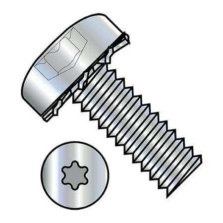 4-40X3/8 Six Lobe Pan Head External Tooth Sems Machine Screw Fully Threaded Zinc (Pack Qty 10 000) BC-0406ETP
4-40X3/8 Six Lobe Pan Head External Tooth Sems Machine Screw Fully Threaded Zinc (Pack Qty 10 000) BC-0406ETP