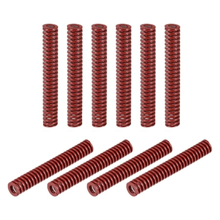 Die Spring 10 Pack 10mm OD 65mm Long Stamping Medium Load Compression Red