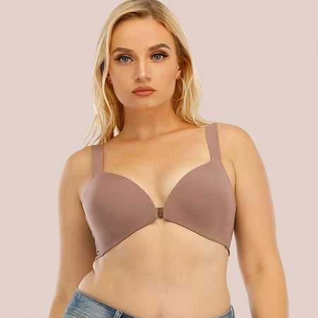 NEGJ Women s Large Size Solid Color Bra Without Steel Ring And Seamless Front Buckle
NEGJ Women s Large Size Solid Color Bra Without Steel Ring And Seamless Front Buckle