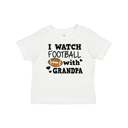 Inktastic I Watch Football with My Grandpa Gift Baby Boy T-Shirt