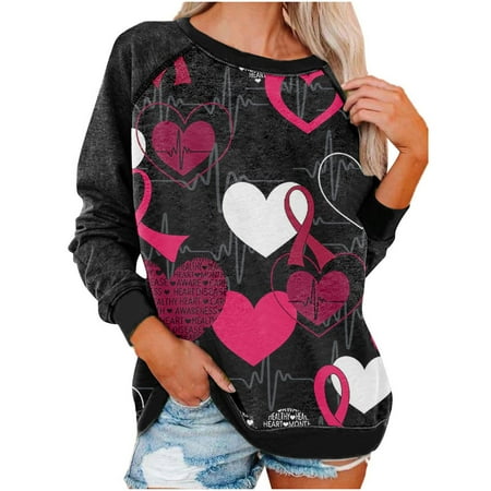 Womens Long Sleeves Blouse Valentine s Day Fashion Retro Love Printing Patchwork Sleeve Pullover Casual Loose Round Neck Ladies Tunics Sweatshirt Top
Womens Long Sleeves Blouse Valentine s Day Fashion Retro Love Printing Patchwork Sleeve Pullover Casual Loose Round Neck Ladies Tunics Sweatshirt Top