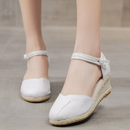 〖Yilirongyumm〗 White 40 Sandals Women Toe Comfortable Sandals Fashion Weave Wedges Women Summer Round Breathable Beach Shoes Women s Sandals
〖Yilirongyumm〗 White 40 Sandals Women Toe Comfortable Sandals Fashion Weave Wedges Women Summer Round Breathable Beach Shoes Women s Sandals