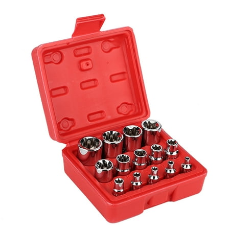 EBTOOLS 14Pcs E-Type Torx Star Bit Socket Set E4-E24 1/4 3/8 1/2 Drive Repair Tool Kit Torx Star Bit Socket Set Torx Bit Set
EBTOOLS 14Pcs E-Type Torx Star Bit Socket Set E4-E24 1/4 3/8 1/2 Drive Repair Tool Kit Torx Star Bit Socket Set Torx Bit Set